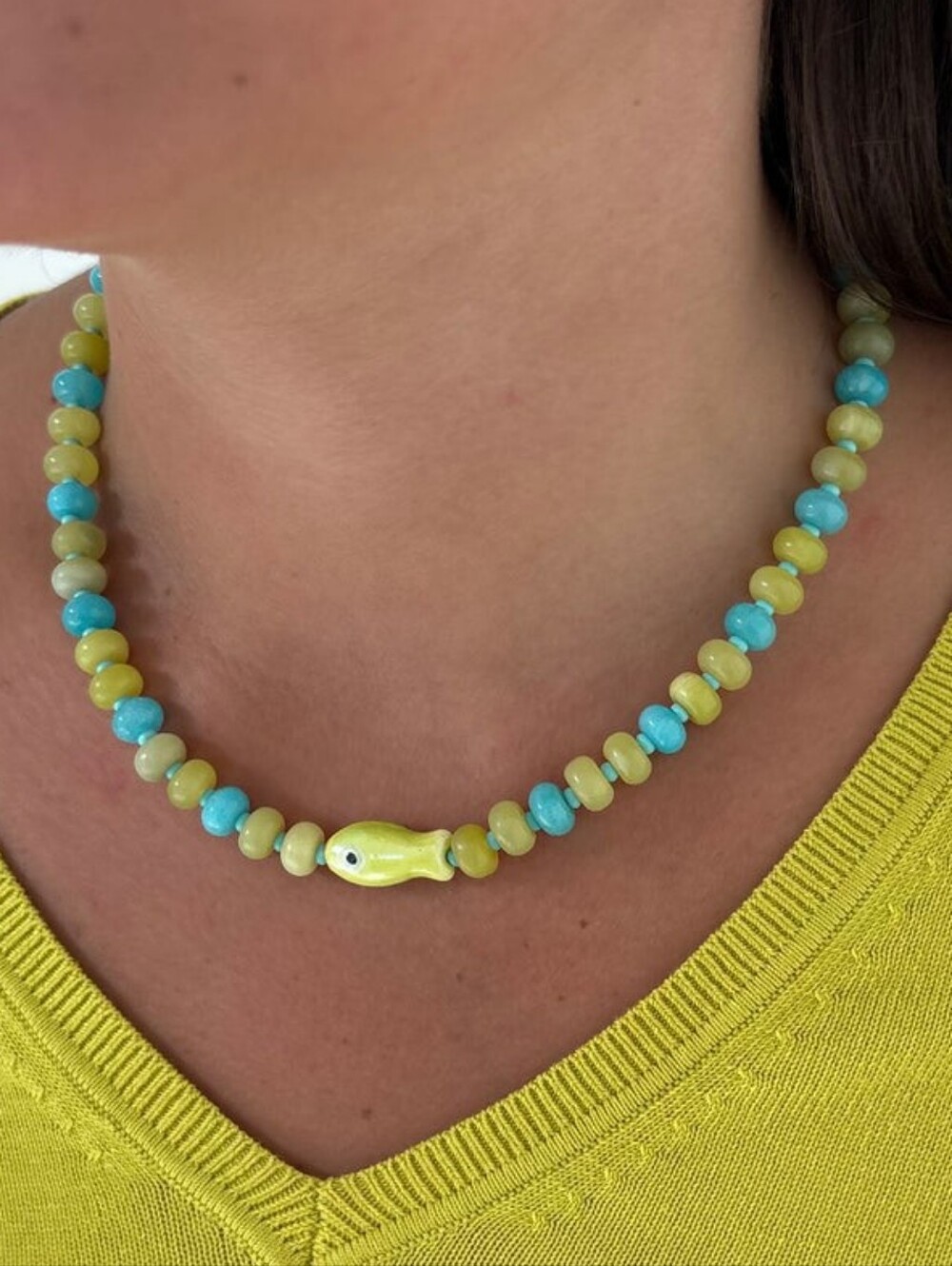 The Kenzie Collective Island Hopper Fish Necklace NWT
